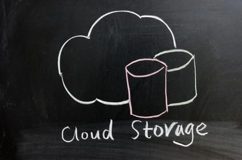 Cloud storage service Stock Photos