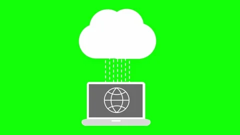 Cloud Storage Sync Motion Graphic Animation. Stock Footage 286732093