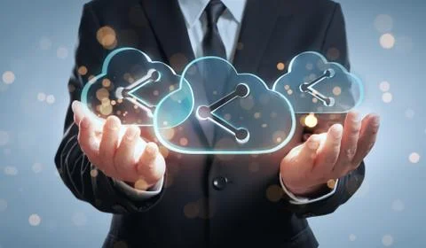 Cloud storage technology concept Stock Photos