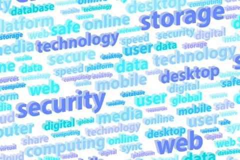 Cloud Storage Technology Stock Illustration