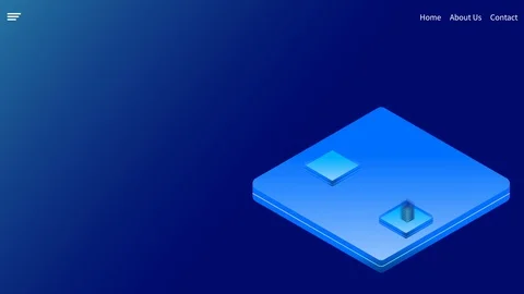 Cloud storage technology isometric concept.video animation on blue background. Stock Footage 120966081