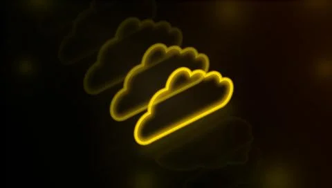 Cloud storage technology. The modern way of storing digital data. Ilustración de archivo