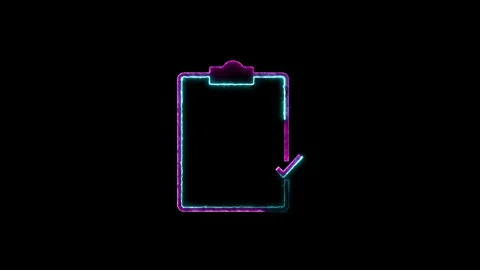 Cloud storage text document folder icon with checkmark. Stock Footage 293482874