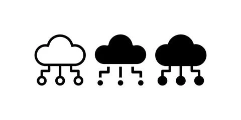 Cloud storage. Vector icon design. Stock Illustration