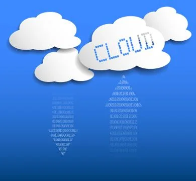 Cloud storeage or cloud computing concept イラスト素材