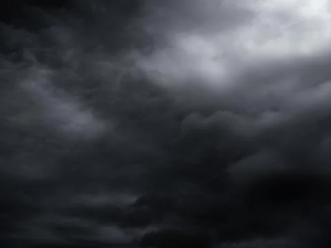 Cloud storm sky dark halloween background rain lightning thunder stoumy Stock Photos