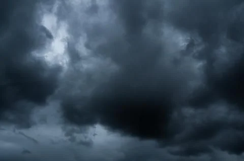 Cloud storm sky dark halloween background rain lightning thunder stoumy Stock Photos