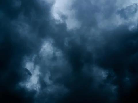 Cloud storm sky dark halloween background rain lightning thunder stoumy Stock Photos