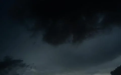 Cloud storm sky dark halloween background rain lightning thunder stoumy Stock Photos