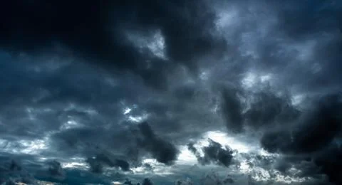 Cloud Storm Sky Dark Rain Lightning Thunder Stoumy Typhoon Nature Light Stock-Fotos