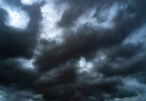 Cloud Storm Sky Dark Rain Lightning Thunder Stoumy Typhoon Nature Light Stock-Fotos