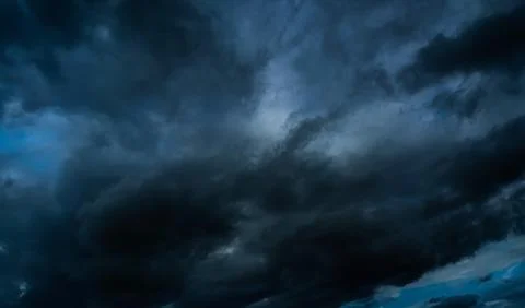 Cloud Storm Sky Dark Rain Lightning Thunder Stoumy Typhoon Nature Light Stock-Fotos