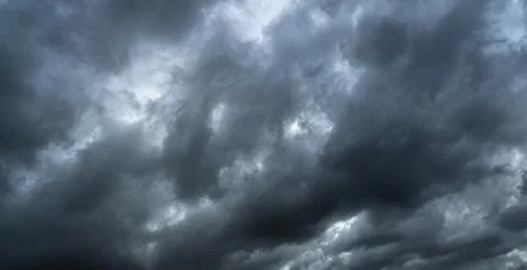Cloud Storm Sky Dark Rain Lightning Thunder Stoumy Typhoon Nature Light Stock Photos