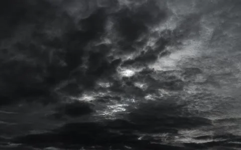Cloud Storm Sky Dark Rain Lightning Thunder Stoumy Typhoon Nature Light Stock Photos