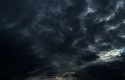 Cloud Storm Sky Dark Rain Lightning Thunder Stoumy Typhoon Nature Light Stock Photos