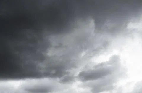 Cloud Storm Sky Dark Rain Lightning Thunder Stoumy Typhoon Nature Light Foto stock