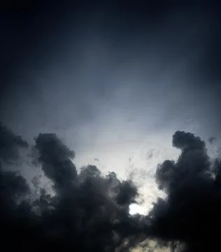 Cloud storm sky dark rain lightning thunder stoumy typhoon Nature light Stock Photos