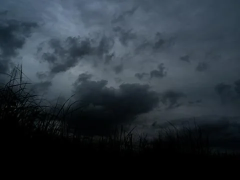 Cloud storm sky dark rain lightning thunder stoumy typhoon Nature light 스톡 사진