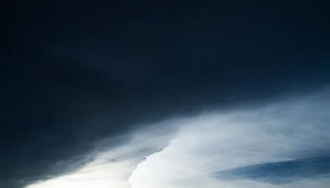 Cloud storm sky dark rain lightning thunder stoumy typhoon Nature light Stock Photos