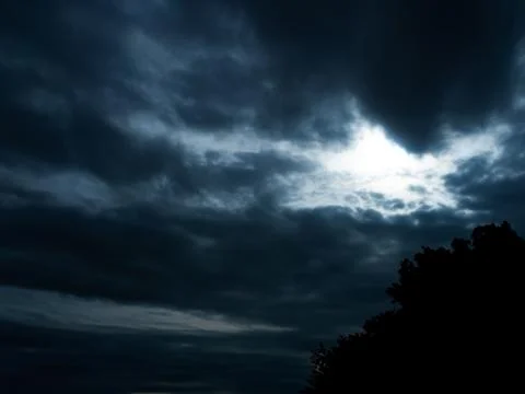 Cloud storm sky dark rain lightning thunder stoumy typhoon Nature light Stock Photos