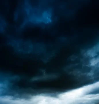 Cloud storm sky dark rain lightning thunder stoumy typhoon Nature light Stock Photos