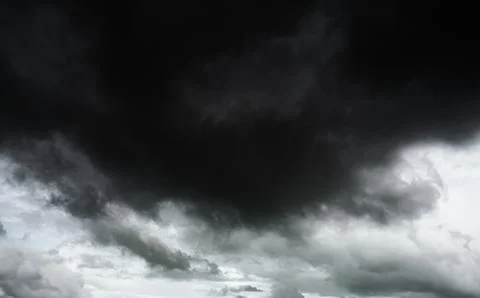 Cloud storm sky dark rain lightning thunder stoumy typhoon Nature light Stock Photos