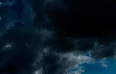 Cloud storm sky dark rain lightning thunder stoumy typhoon Nature light Stock Photos