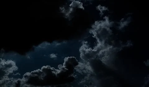 Cloud storm sky dark rain lightning thunder stoumy typhoon Nature light Stock Photos