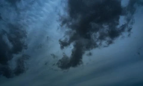 Cloud storm sky dark rain lightning thunder stoumy typhoon Nature light Фото