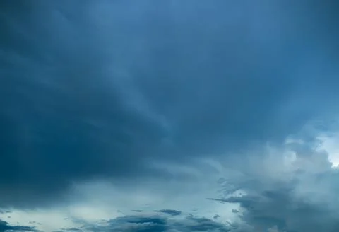 Cloud storm sky dark rain lightning thunder stoumy typhoon Nature light Stock Photos