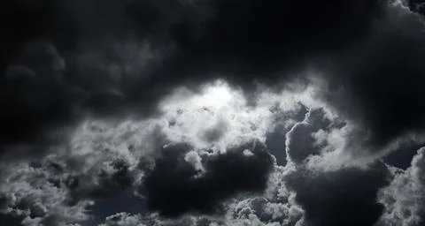 Cloud storm sky dark rain lightning thunder stoumy typhoon Nature light Stock Photos