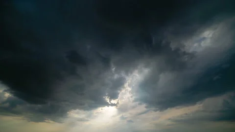 The cloud stream on the bright sun background. time lapse Video stock 110406131