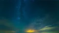 The cloud stream on the starry sky background. time lapse 4k or 4k+ Resolution