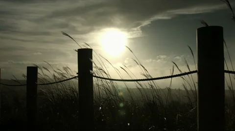 Cloud stream with sunset at Takabocchikogen, no color grade Stock Footage 68446606