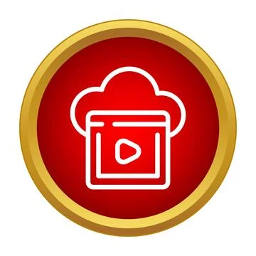 Cloud streaming video player media technology concept イラスト素材