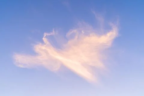 Cloud structure at sky like a angel Stock Photos