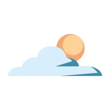 Cloud sun day sky sunlight design Stock Illustration