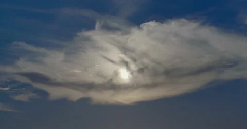 Cloud with Sun Stock Footage 41531325