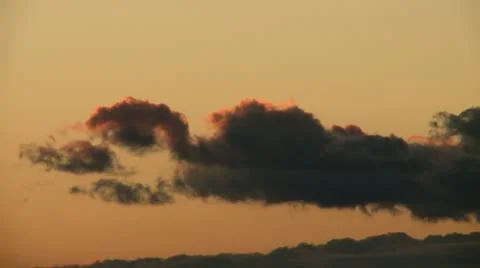 Cloud at sunset 2 Stock Footage 8853659