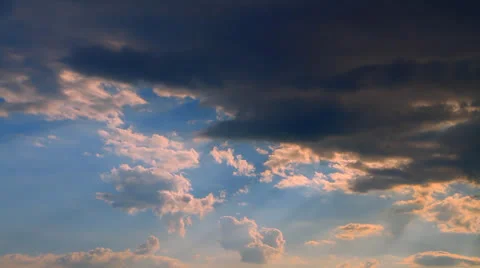 Cloud of sunset 25fps Stock Footage 25767990