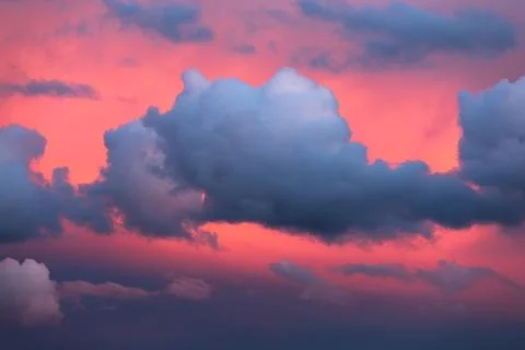 Cloud with sunset atmosphere Stock Photos
