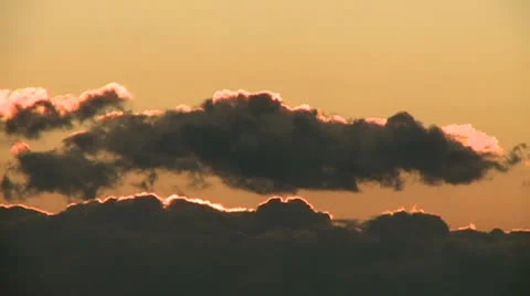 Cloud at sunset Stock Footage 8853661