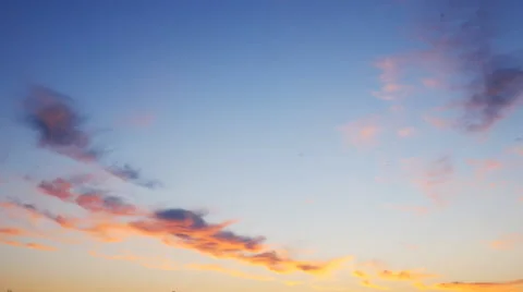 Cloud in sunset Stock Footage 51816777