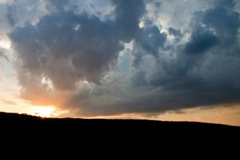 The cloud before sunset Stock Photos