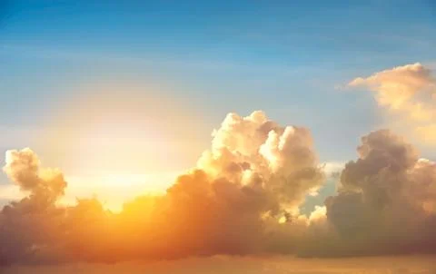 Cloud on sunset Stock Photos