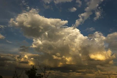 Cloud at sunset Stockfoto's