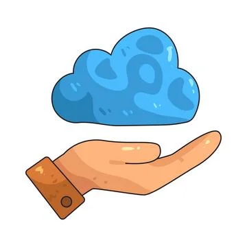 Cloud support illustration Illustrazione stock