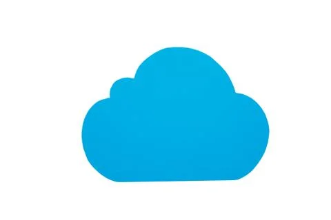 Cloud symbol against white background Illustrazione stock