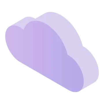 Cloud symbol icon, isometric style イラスト素材