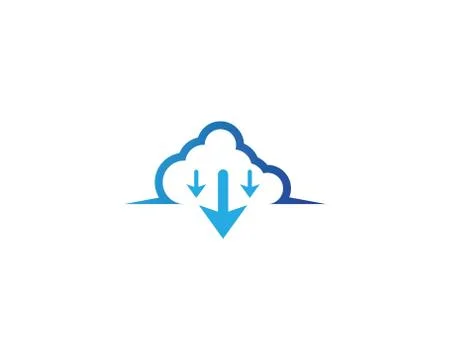 Cloud symbol illustration Illustrazione stock